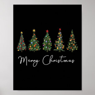 Poster Joli sapin de Noël Fun Fun Femmes qui corresponden