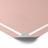 Poster Joli set de table papillon rose (Coin)