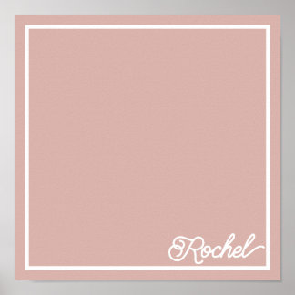 Poster Joli set de table papillon rose