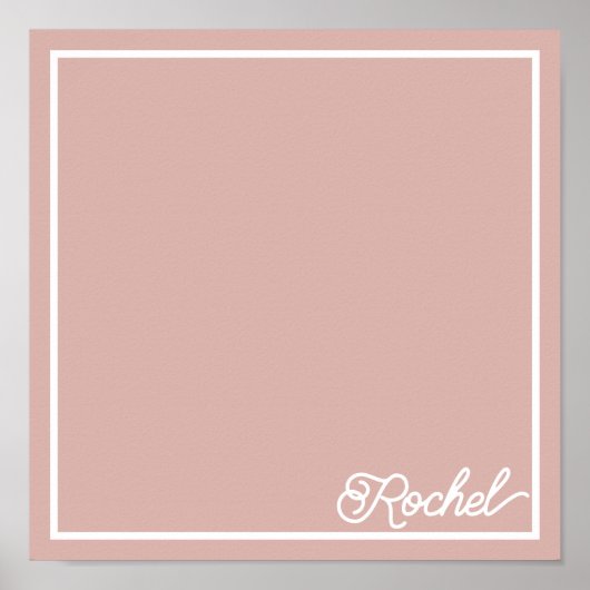 Poster Joli set de table papillon rose (Devant)