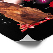 Poster Joli Setter irlandais Balloon Heart Valentines Day (Coin)