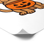 Poster Joli T-shirt classique avec un chien en caricature (Coin)