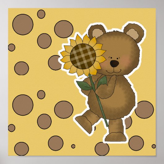 Poster Joli Teddy Bear (Devant)