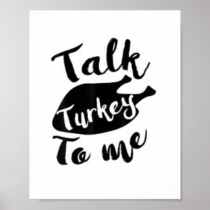 Poster Joli Thanksgiving Parle Turquie À Moi Chemise Funn