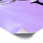 Poster Joli violet pétillant Joyeux 70e anniversaire (Coin)