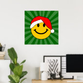 Poster Joli visage de Noël Père Noël (Bureau à domicile)