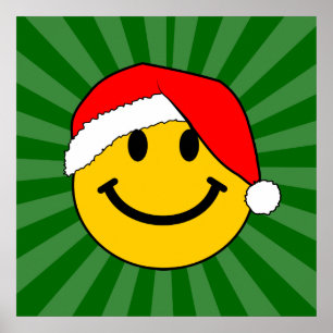 Poster Joli visage de Noël Père Noël