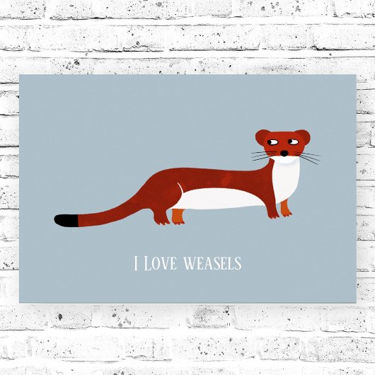 Poster Joli Weasel