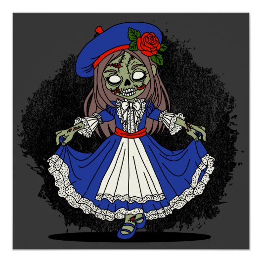 Poster Joli Zombie français (Devant)