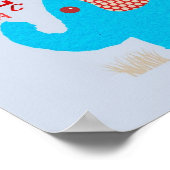 Poster Jolie Alphabet Elephant Baby Nursery Imprimer (Coin)