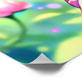 Poster Jolie Anime Girl Manger Watermelon (Coin)