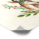 Poster Jolie aquarelle Deer Boho Business Kitchen (Coin)