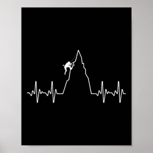 Poster Jolie art d'escalade pour hommes femmes enfants mu