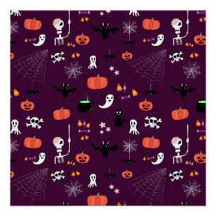 Poster Jolie Art Halloween Effrayant