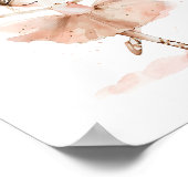 Poster Jolie ballerine Danse étoiles aquarelle (Coin)