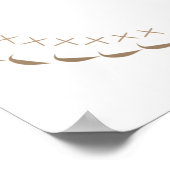 Poster Jolie broderie style lapin lapin lapin (Coin)