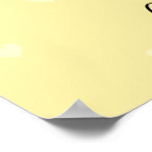 Poster Jolie Bumble Bee & Honeycomb avec Coeurs (Coin)