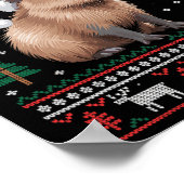 Poster Jolie Capyra Noël 2 (Coin)