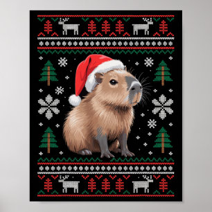 Poster Jolie Capyra Noël 2