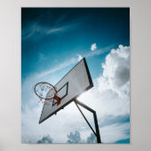 Poster Jolie conception de basket-ball (Devant)