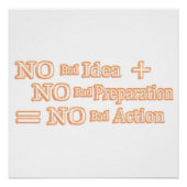 Poster Jolie conception d'oeuvres "Pas de mauvaise équati (Devant)