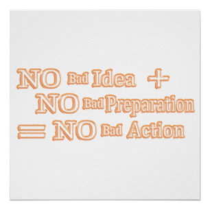 Poster Jolie conception d'oeuvres "Pas de mauvaise équati