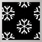 Poster jolie conception motif SNOWFLAKE | (Devant)