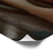 Poster Jolie Dame En Robe Fleurs De Soie. (Coin)