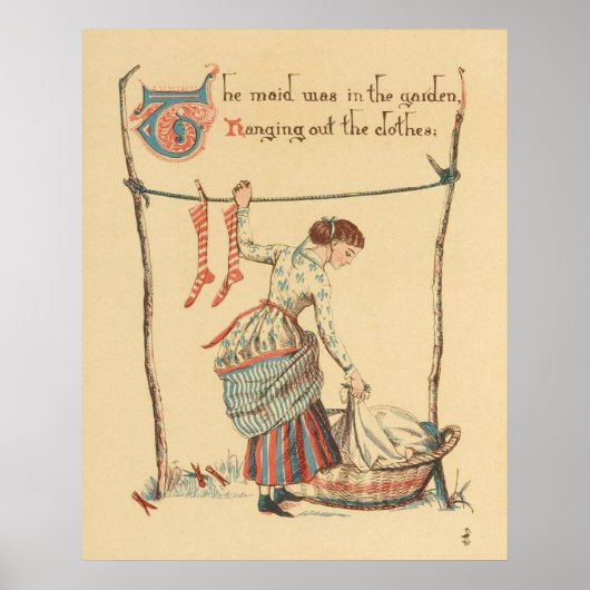 Poster Jolie Dame Vintage (Devant)