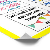 Poster Jolie écriture enfants mémoire verset de la bible (Coin)