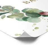 Poster Jolie écume Ours Verdure Genre Neutre Douche Bienv (Coin)