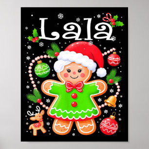 Poster Jolie famille de pain d'épice Lala assortie pour N