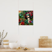 Poster Jolie femme dans le jardin des fleurs (Cuisine)