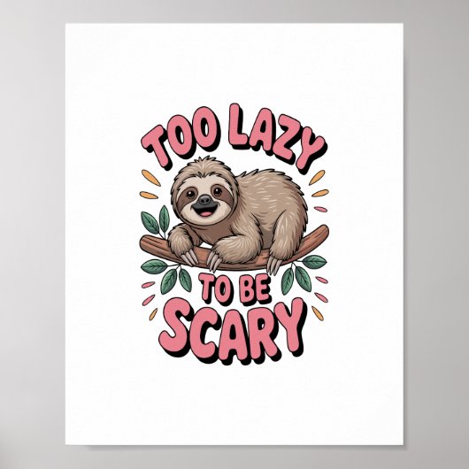 Poster Jolie fentes sur branche avec joueuse (Devant)