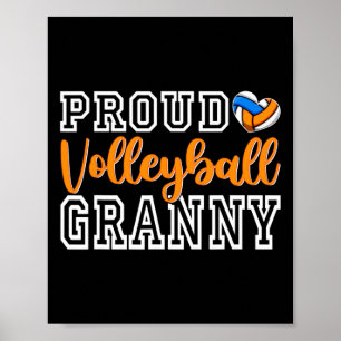 Poster Jolie Fière Volleyll Granny Noël de la Fête des Mè