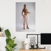 Poster Jolie fille (Bureau à domicile)