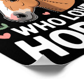 Poster Jolie Fille aux Chevaux Juste Une Fille Qui Aime L (Coin)