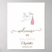 Poster Jolie Fille aux Cigognes (Devant)