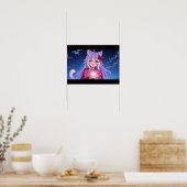 Poster Jolie Fille Chat Anime (Cuisine)