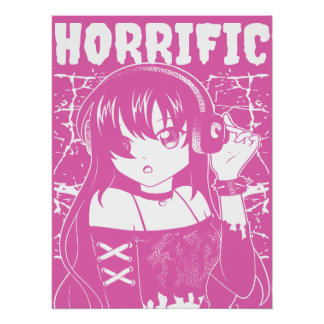 Poster Jolie fille d'anime