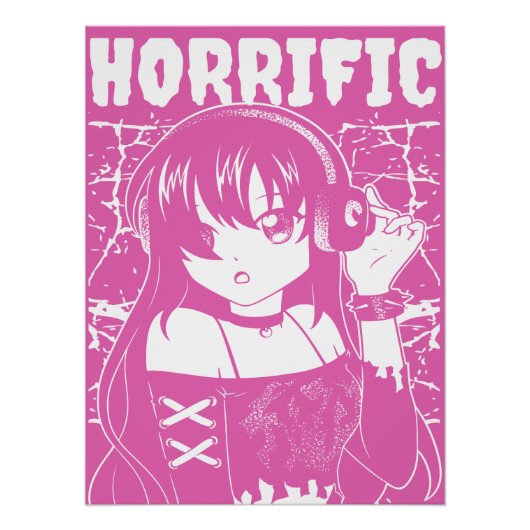 Poster Jolie fille d'anime (Devant)