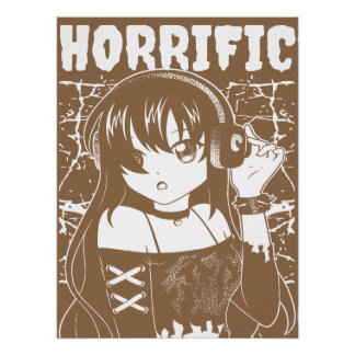 Poster Jolie fille d'anime