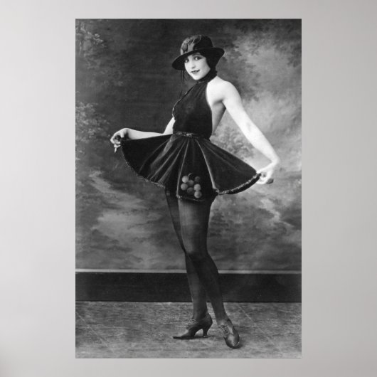 Poster Jolie fille dansante, années 1910 (Devant)