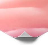 Poster Jolie fille de dessin animé écoutant l'affiche de  (Coin)