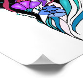 Poster jolie fille imaginaire rêve (Coin)