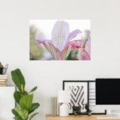 Poster Jolie Fleur Pastel Rose (Bureau à domicile)