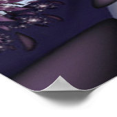 Poster Jolie fleur violette (Coin)