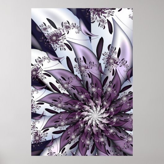 Poster Jolie fleur violette (Devant)