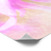 Poster Jolie floraison rose (Coin)