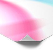 Poster Jolie fractale en spirale rose bleu pastel (Coin)